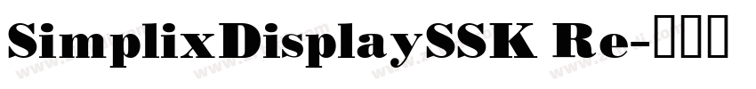 SimplixDisplaySSK Re字体转换